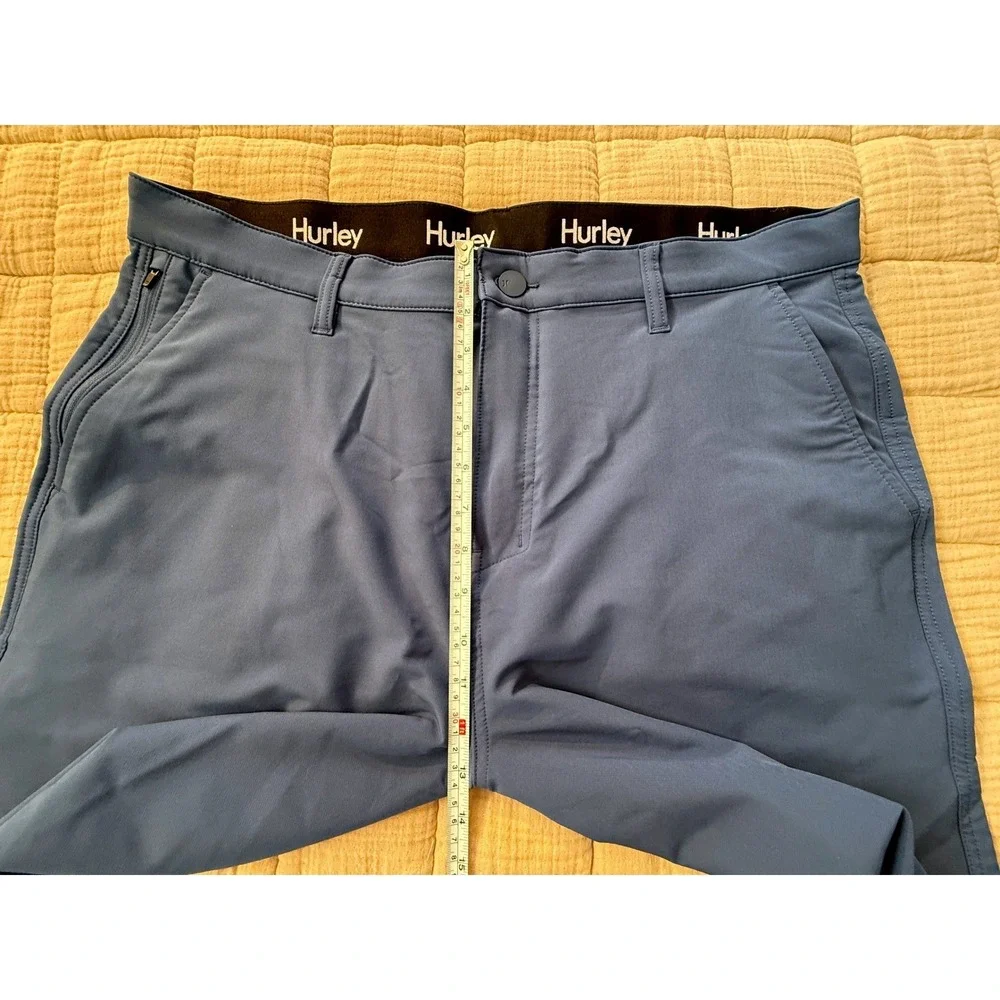 Hurley Shorts Mens 38 Blue‎ Hybrid Stretch Quick Dry Chino Style